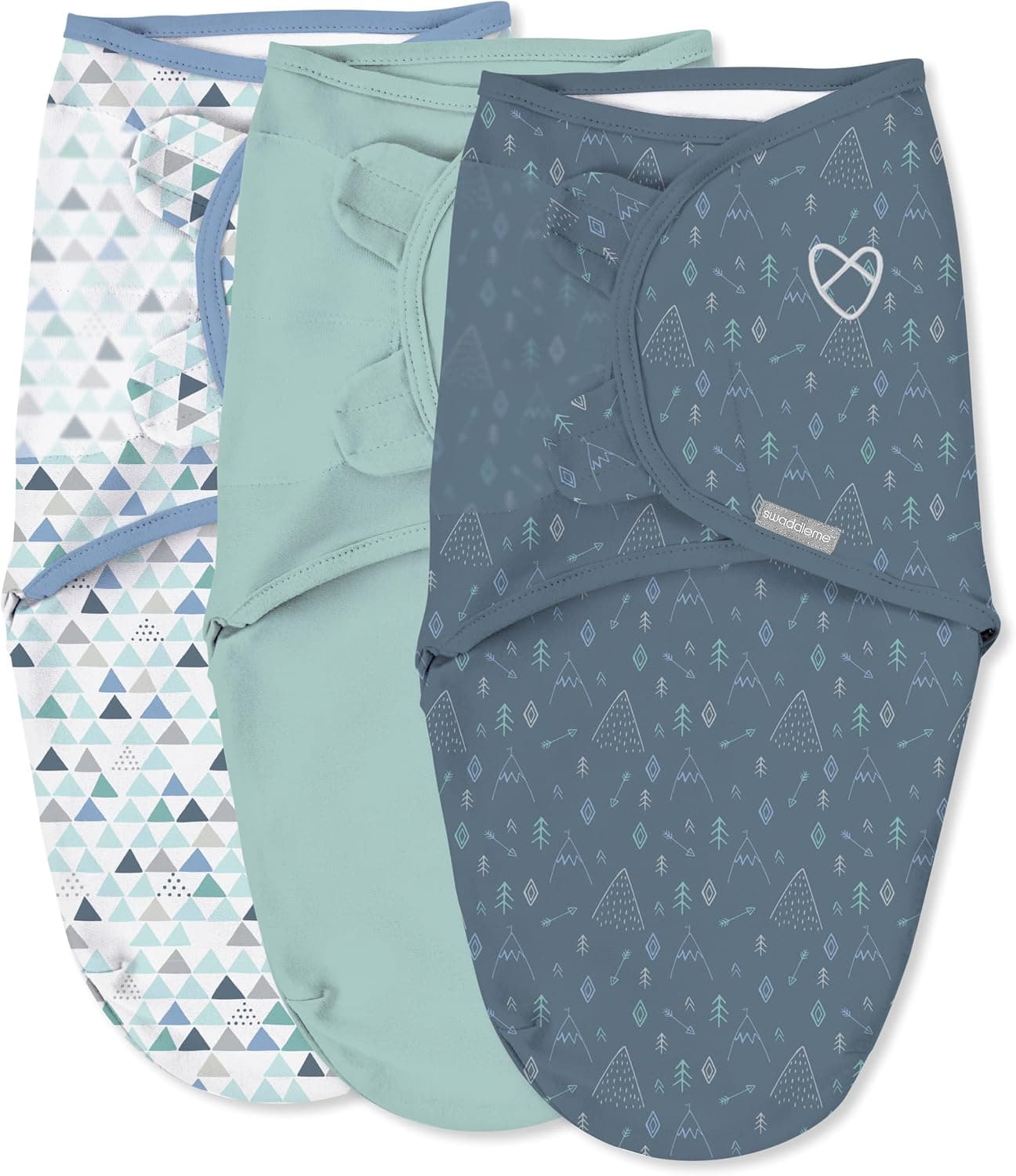 SwaddleMe Original Swaddle, Size Large (3-6 Months), 3-Pack - Mountaineer (56260)