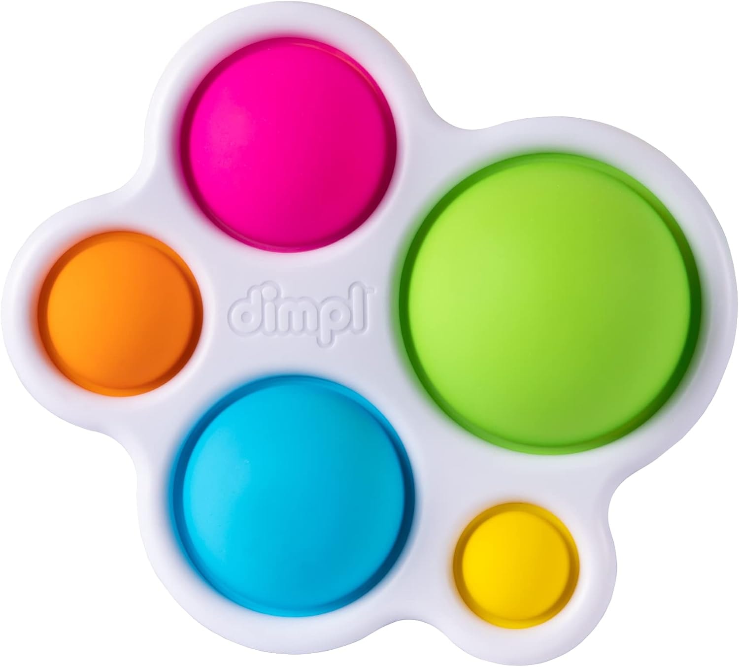 لعبة Dimpl الحسية بفقاعات السيليكون من Fat Brain Toys (FA192-1)