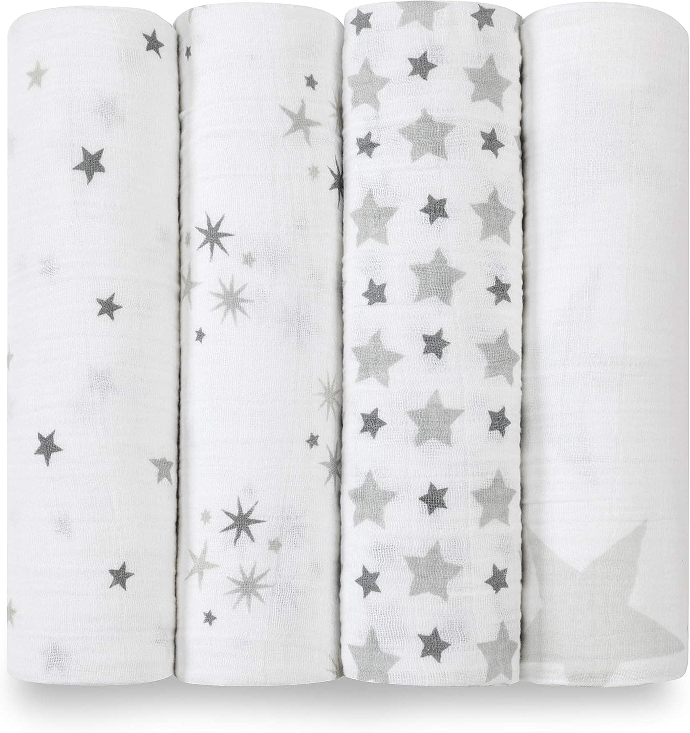 aden + anais Classic Muslin Swaddle Blankets 4-Pack 120 x 120 cm - Twinkle (2038G)